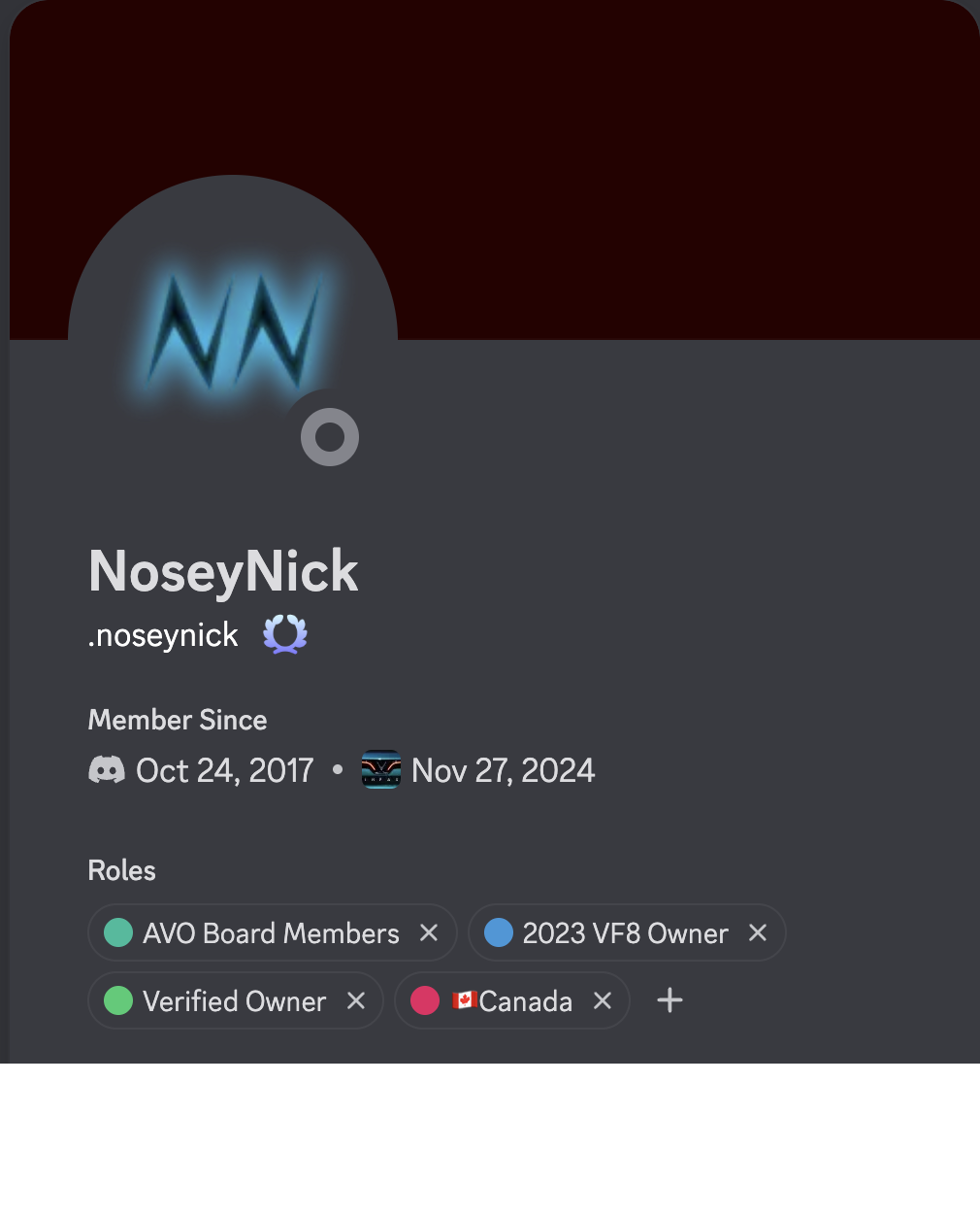 NoseyNick — Discord profile